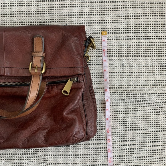Fossil Brown Leather Crossbody Bag - Picture 8 of 8
